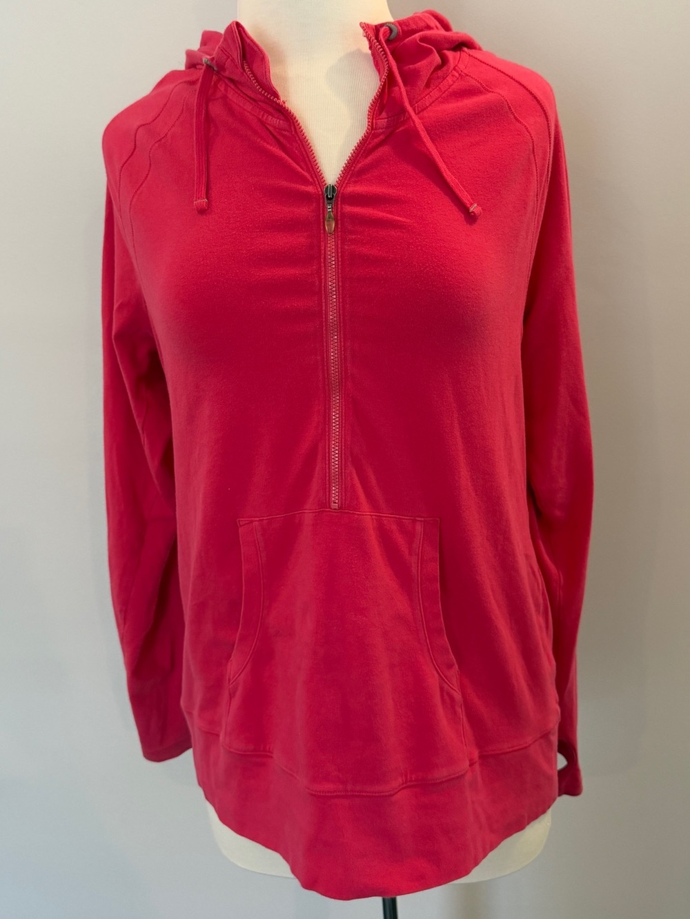 Gap Body Women’s Half-Zip Hooded Pullover Sweatshirt - Pink size XL
